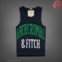 heren abercrombie fitch tanktop koningsblauw groen wit Overhemd Merken 0urwz774